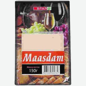 Сыр Spar Маасдам 45% Нарезка 150г