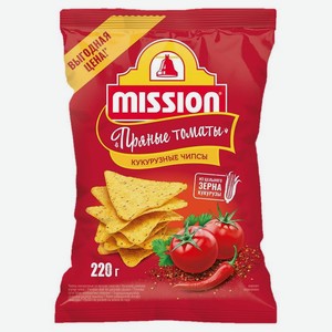 Чипсы кукурузные Mission Пряные томаты 220 г