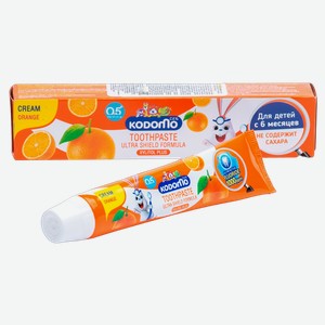 Зубная паста с 6 месяцев Кодомо лайон аромат апельсина Лайон к/у, 40 г