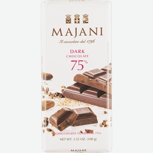 Шоколад горький 75% Маджани Маджани м/у, 100 г