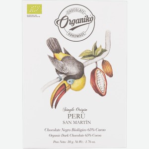 Шоколад горький 65% Чоколате Органико Перу Чоколате Органико кор, 50 г