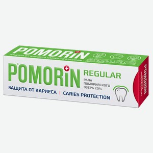 Зубная паста Поморин регуляр защита от кариеса Дентал - Косметик - Рус к/у, 100 мл