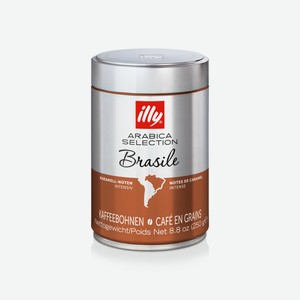 Кофе в зернах Илли Арабика Селекшн Бразилия средняя обжарка Илликафе ж/б, 250 г