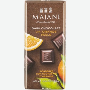 Шоколад темный Маджани с цедрой апельсина Маджани м/у, 100 г