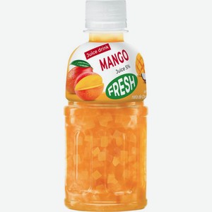 Напиток Fresh mango со вкусом манго с кусочками кокосового желе 0.32л в ...