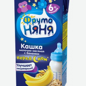 БЗМЖ Кашка Фрутоняня 0,2л молочно-овсяная с бананом