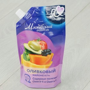 Майонез МЖК Московский Провансаль оливковый 67% 390 мл