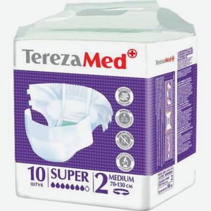 Подгузники для взрослых TerezaMed Super Medium 10 шт