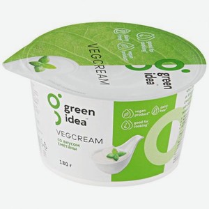 Крем Green Idea Vegcream со вкусом сметаны, 180 г