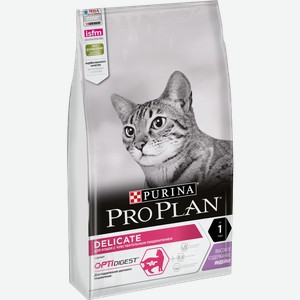 Pro Plan сухой корм для взрослых кошек всех пород, чувствительное пищеварение, индейка (12 кг)