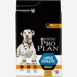 Pro Plan корм для крупных и взрослых собак атлетического телосложения, курица и рис (14 кг)