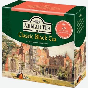 Чай Ахмад черный «Классический», 40 пакетков