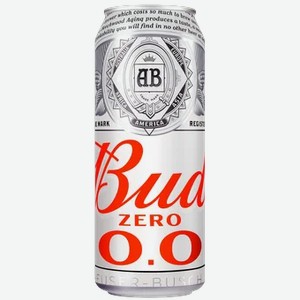 Пивной напиток Bud безалкогольный 0,5%, 0,45 л