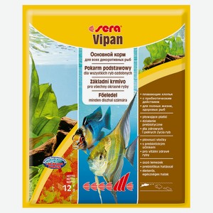 Корм Sera Vipan для декоративных рыб в хлопьях, 12г