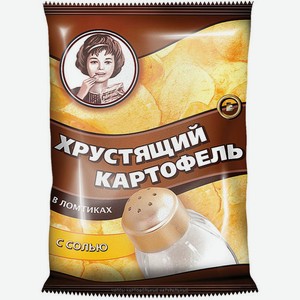 Чипсы Хрустящий картофель в ломтиках с солью, 70г
