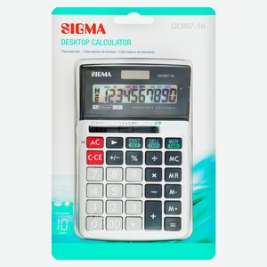 SIGMA Калькулятор DC057 настольный, 10 разрядов