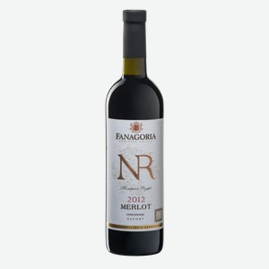 Вино Fanagoria NR Мерло красное сухое, 0.75л