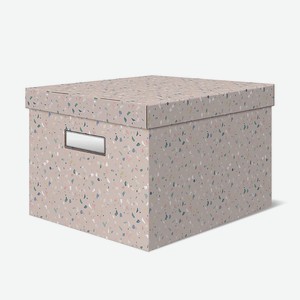 Коробка Basic для хранения светло-розовая размер L, 2шт