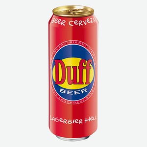 Пиво Duff premium lager, 0.5л
