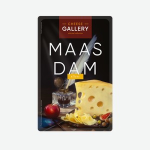 Сыр Cheese Gallery Маасдам нарезка 45%, 125г