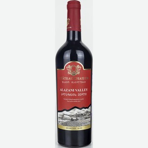 Вино Chateau Chailuri Красное полусладкое 2019 г.у 10,5-13,0%,0,75 л, Грузия