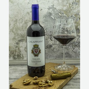 Вино Fattoria di Calappiano Санджовезе Калаппиано Красное Сухое 2018 г.у. 13% 0,75 л, Италия