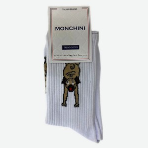 Носки женские Monchini артL201 - Белый, Мопс, 38-40