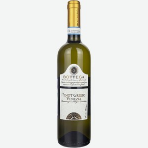 Вино Белое Сухое Bottega Пино Гриджио Венециа 2021 г.у. 12%, 0,75 л, Италия
