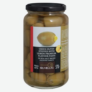 Оливки с Лимоном OLIVELLAS, ст/б, 570г