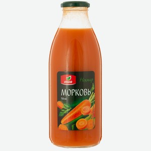 Нектар ОКЕЙ Морковь с мякотью 0,75л ст/б