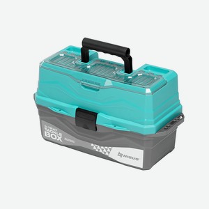 Ящик для снастей Tackle Box трехполочный nisus бирюзовый N-TB-3-Т
