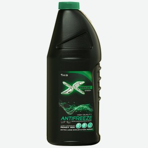 Антифриз X-FREEZE Green, в п/э бут.1кг