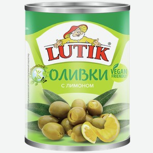 Оливки ЛЮТИК с лимоном, 0.28л