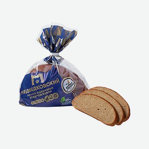 Хлеб Медведковский ПЕКО бездрожжевой, ржано пшеничный, 0.3кг