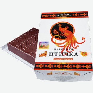 Торт бисквитный ФИЛИ-БЕЙКЕР народная птичка классическая, 0.5кг в ...