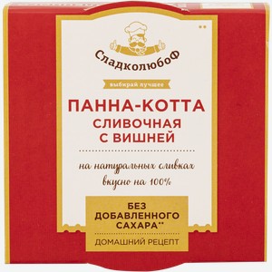 Десерт с вишней Сладколюбоф Панна-котта Полезный продукт п/б, 110 г