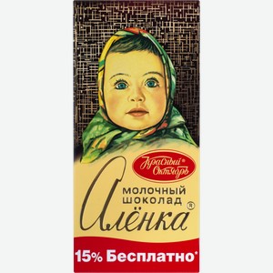 Шоколад молочный Аленка ОК Красный Октябрь м/у, 200 г