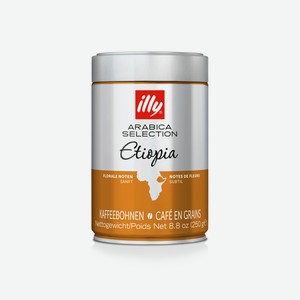 Кофе в зернах Илли Арабика Селекшн Эфиопия средняя обжарка Илликафе ж/б, 250 г