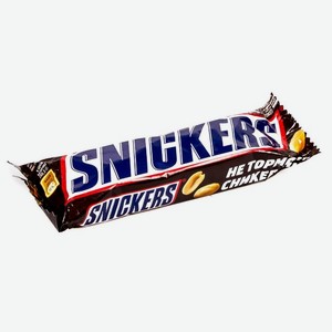 Батончик шоколадный Snickers 50,5г