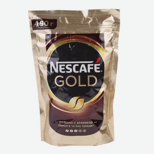 Кофе растворимый Nescafe Gold 190гр