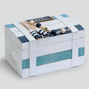 Коробка морская Liansheng сине-белая 17x11.5x11 см