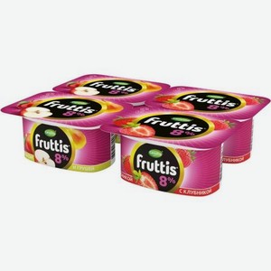 Йогурт Fruttis Клубника-Яблоко-Груша 8% 115 г