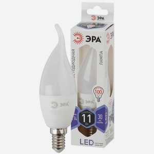 Лампа ЭРА LED smd BXS-11w-860-E14 свеча на ветру дневной свет