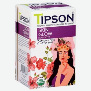 Чай зеленый Tipson Beauty Tea Skin Glow, 25 пакетиков