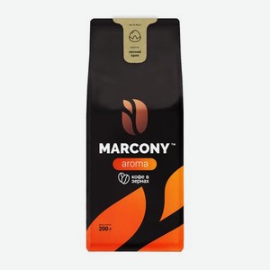 Кофе в зёрнах Marcony AROMA со вкусом Лесного ореха, 200 г