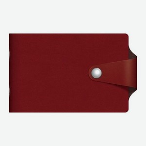 Визитница Hatber 12 карманов Vivella Bicolour бордовый/шоколадный