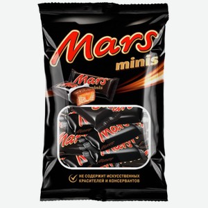 Конфеты MARS Minis c нугой и карамелью, Россия, 182 г