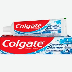 Зубная паста COLGATE Тройное действие Экстра Отбеливание, Китай, 100 мл