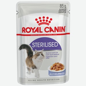 Royal Canin Sterilised влажный корм для стерилизованных кошек в желе (85 г)