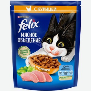 Felix Мясное объедение корм для взрослых кошек, с курицей (200 г)